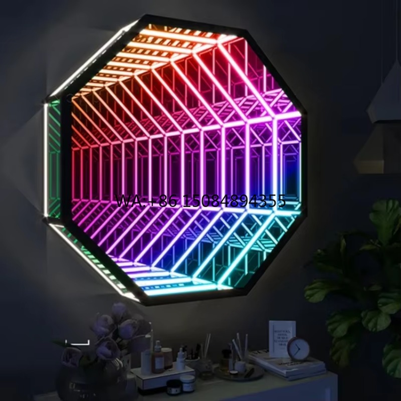 Decorative Mirror - مرآة لانهائية ثمانية الأضلاع ثلاثية الأبعاد