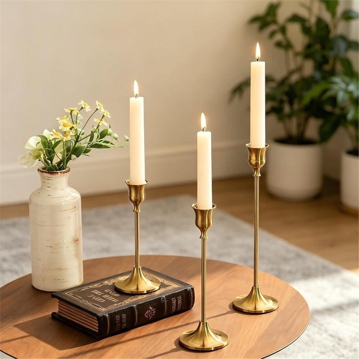 12 قطعة من حوامل الشموع الذهبي - مراجعة Candle Holder Decor وسعره