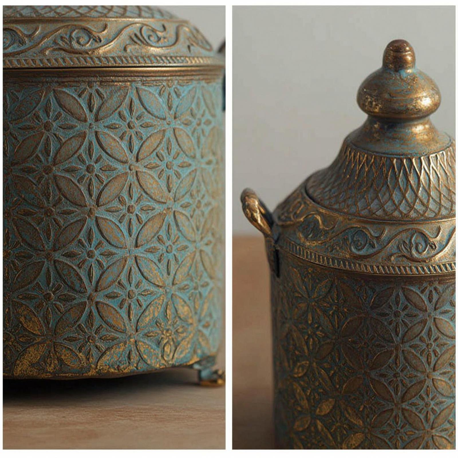 مزهرية حديدية زخرفية مطلية بال - مراجعة Vase Decor وسعره